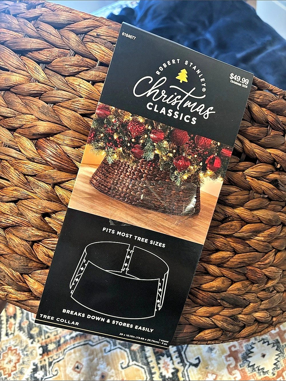 New Robert Stanley Christmas Classics Tree Collar Brown